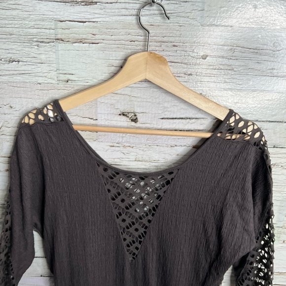 Free People Black Lace Midi Dress - Picture 9 of 10